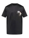 Emporio Armani Logo-patch Crewneck T-shirt In Black