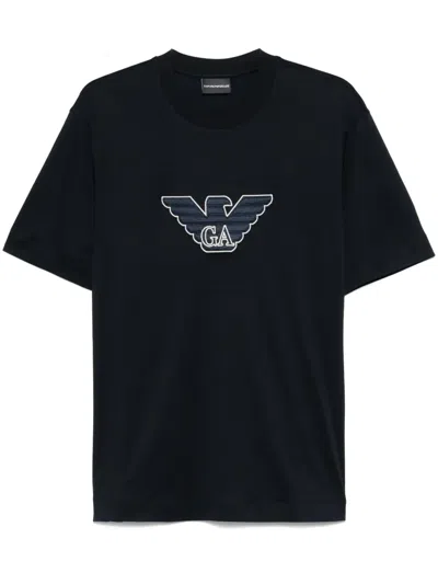 EMPORIO ARMANI LOGO-PATCH T-SHIRT