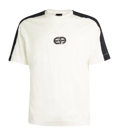 Emporio Armani Logo-patch T-shirt In White
