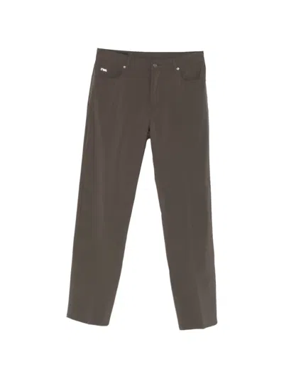 Emporio Armani Slim Fit Denim Jeasn In Brown
