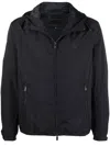Emporio Armani Nylon Blouson Jacket In Black