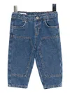 Emporio Armani Logo-patched Jeans In Blue
