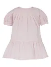 Emporio Armani Logo-pattern Ruffled Dress In Pink