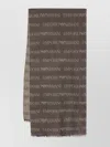 Emporio Armani Monogram-pattern Knitted Scarf
