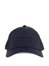 Emporio Armani Logo-plaque Baseball Cap In Blue