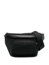 Emporio Armani Logo-plaque Belt Bag In Black