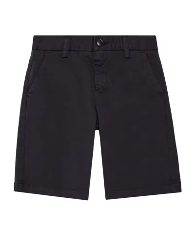 Emporio Armani Logo-plaque Bermuda Shorts In Black