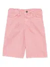 Emporio Armani Logo-plaque Cotton Trousers In Pink