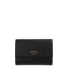 Emporio Armani Logo-plaque Grained-faux Leather Wallet In Black