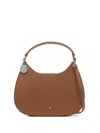Emporio Armani Official Store Armani Sustainability Values Micro-grain Recycled Leather Hobo Bag In Brown