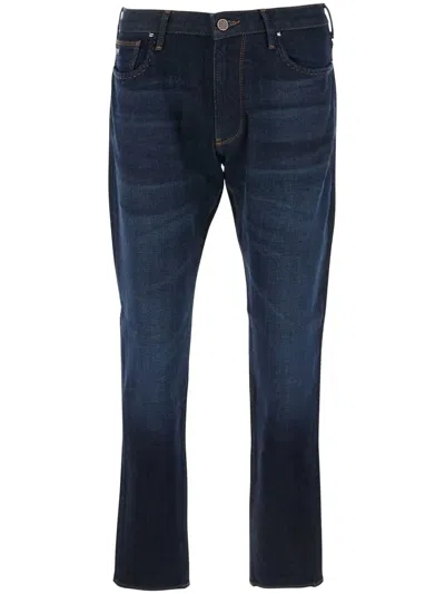 EMPORIO ARMANI LOGO-PLAQUE JEANS