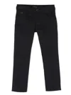 Emporio Armani Logo-plaque Jeans In Blue