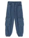 Emporio Armani Logo-plaque Jeans In Blue