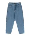 Emporio Armani Logo-plaque Jeans In Blue