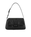 Emporio Armani Logo-plaque Leather Shoulder Bag In Black