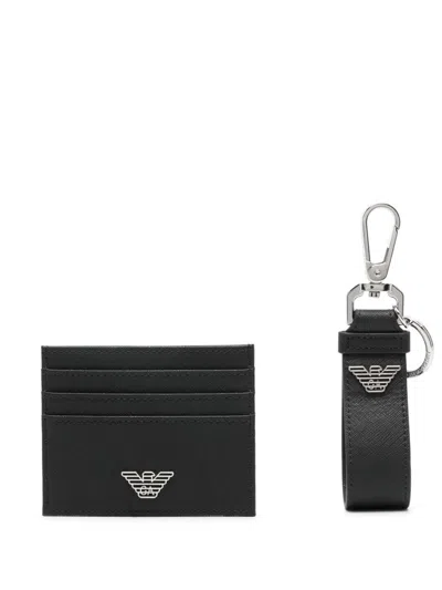 Emporio Armani Credit Card Holder In Black