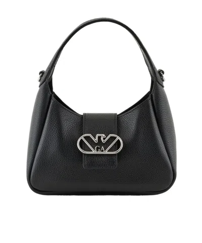 Emporio Armani Logo-plaque Mini Bag In Black
