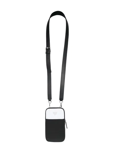 Emporio Armani Logo-plaque Phone Bag In Black