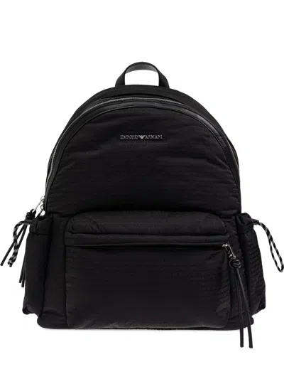 Emporio Armani Logo-plaque Quilted Backpack