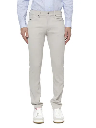 Emporio Armani Mens Alloy Logo-plaque Tapered-leg Cotton-blend Pique Trousers