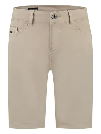 Emporio Armani Kids' Logo-plaque Shorts In Neutral