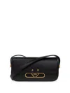 Emporio Armani Logo-plaque Shoulder Bag In Black
