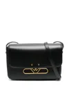 Emporio Armani Logo-plaque Shoulder Bag In Black