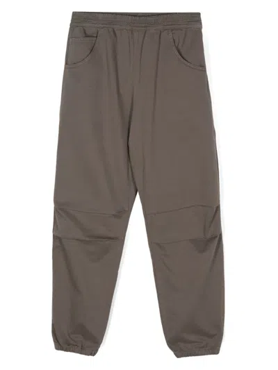 Emporio Armani Kids' Logo-plaque Trousers In Green