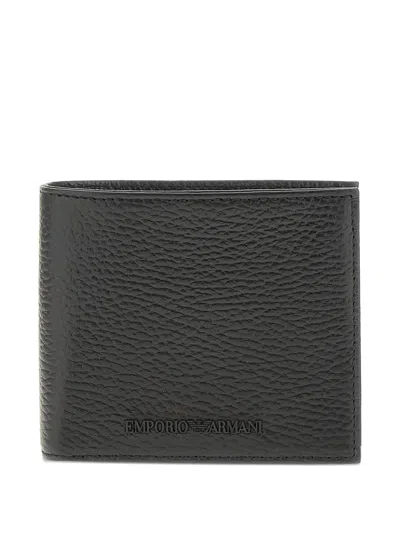 Emporio Armani Logo-plaque Wallet In Black