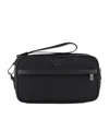 Emporio Armani Men's Logo Nylon Beuaty-case In Black
