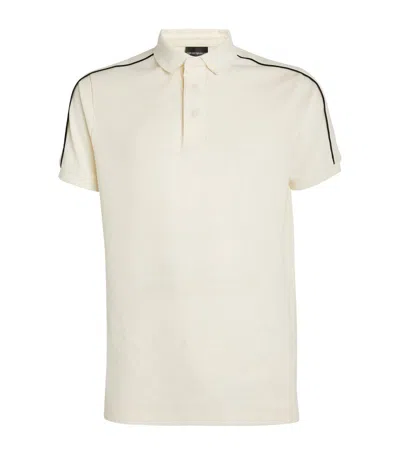 Emporio Armani Logo Polo Shirt In White