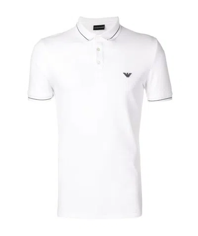 Emporio Armani Logo Polo Shirt In White