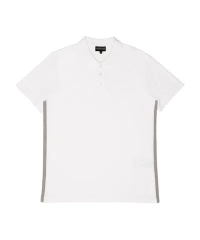Emporio Armani Logo Polo Shirt In White