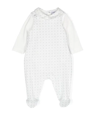 Emporio Armani Logo-print Babygrow Set In White