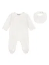 Emporio Armani Logo-print Babygrow Set In White