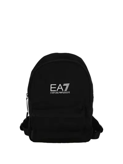 Emporio Armani Kids' Logo-print Backpack In Black