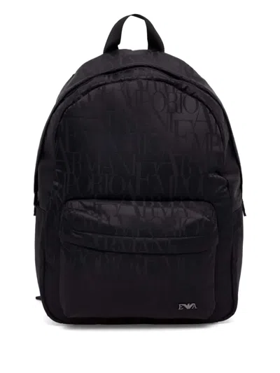 Emporio Armani Kids' Logo-print Backpack In Blue