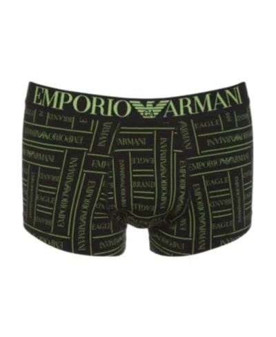 Emporio Armani Logo-print Boxers In Black