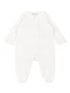 Emporio Armani Logo-print Cotton Babygrow Set In White