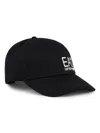 Emporio Armani Logo-print Cotton Baseball Cap In Black