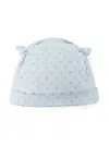 Emporio Armani Logo-print Cotton Beanie In Blue