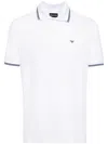 Emporio Armani Cotton Polo Shirt In White
