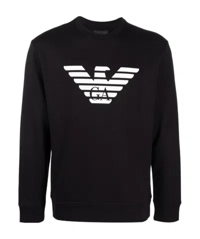 EMPORIO ARMANI EMPORIO ARMANI LOGO PRINTED CREWNECK SWEATSHIRT