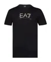 Emporio Armani Logo-print Cotton T-shirt In Black