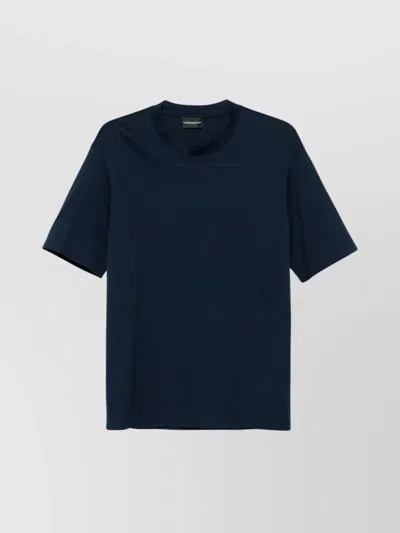 EMPORIO ARMANI LOGO PRINT CREW NECK COTTON T-SHIRT