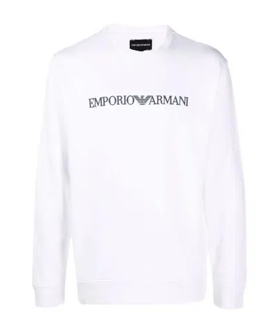 EMPORIO ARMANI EMPORIO ARMANI LOGO PRINT LONG-SLEEVED SWEATSHIRT