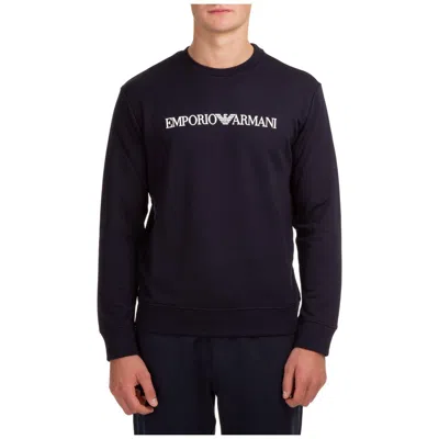 EMPORIO ARMANI LOGO PRINT CREWNECK SWEATSHIRT