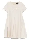 Emporio Armani Logo-print Dress In Neutrals
