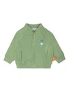 Emporio Armani Logo-print Hoodie In Green