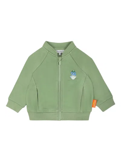 Emporio Armani Babies' Logo-print Hoodie In Green
